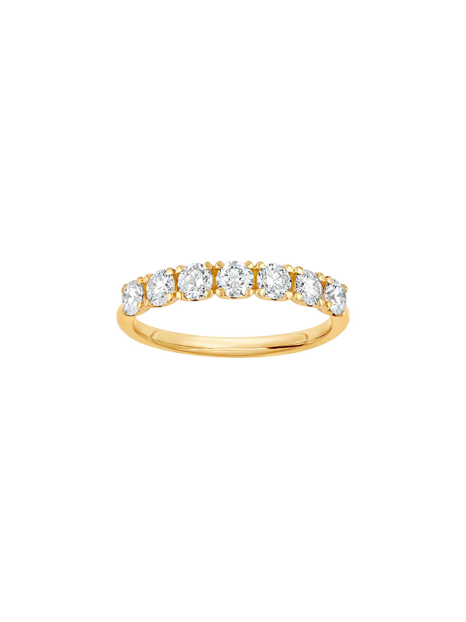 Primrose diamond half eternity ring